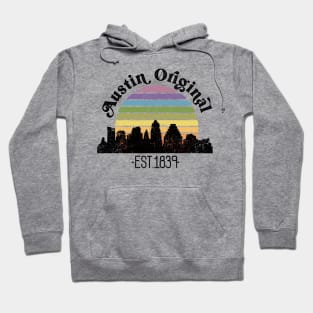 Austin Original Retro Rainbow Hoodie